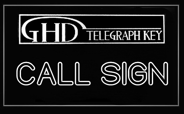 GHD Telegraph Keys Call Sign LED Light Sign